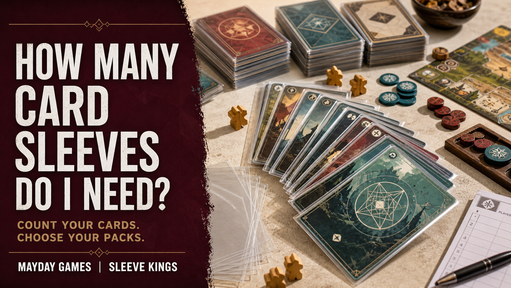 How Many Card Sleeves Do I Need for a Board Game?