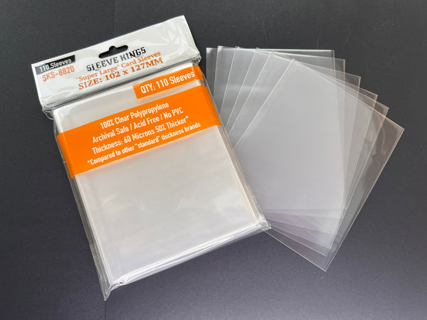 fury of dracula 4th edition card sleeves Sleeve Kings "Super Large" Sleeves (102x127mm) -110 Pack, -SKS-8820 –  Mayday Games EU