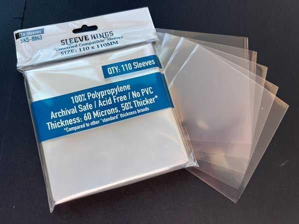 Unsettled 110 Pack Card Sleeves – Acid-Free Polypropylene Protectors For 110x110mm Cards - View #12