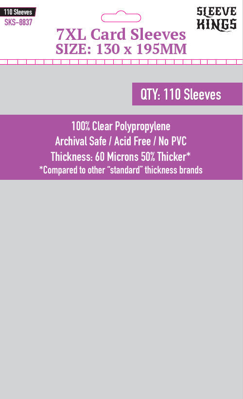 Sleeve Kings "7XL" Sleeves (130 x 195) - 110 Pack, SKS-8837
