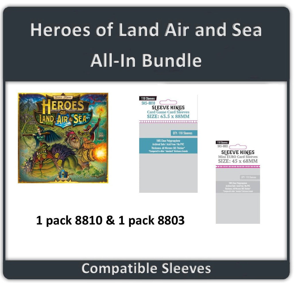 "Heroes of Land Air And Sea" All In Compatible Sleeve Bundle (8803 X 1 + 8810 X 1)