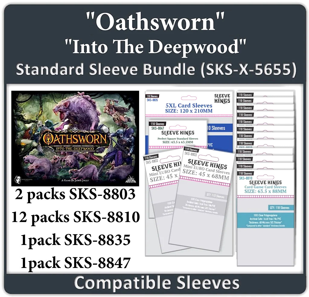"Oathsworn: Into The Deepwood" Compatible Sleeve Bundle (8803 x 2 + 8810 X 12 + 8835 X 1 + 8847 X 1)