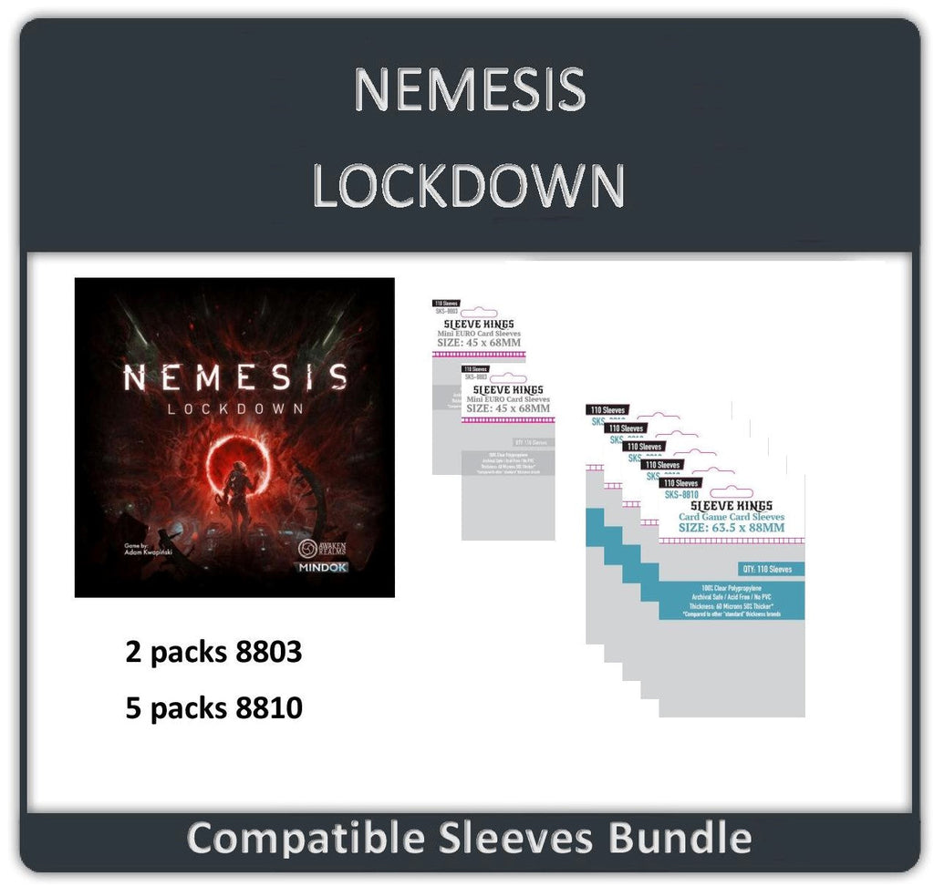 "Nemesis" Game All-In Compatible Sleeve Bundle (8803 X 2 + 8810 X 5)