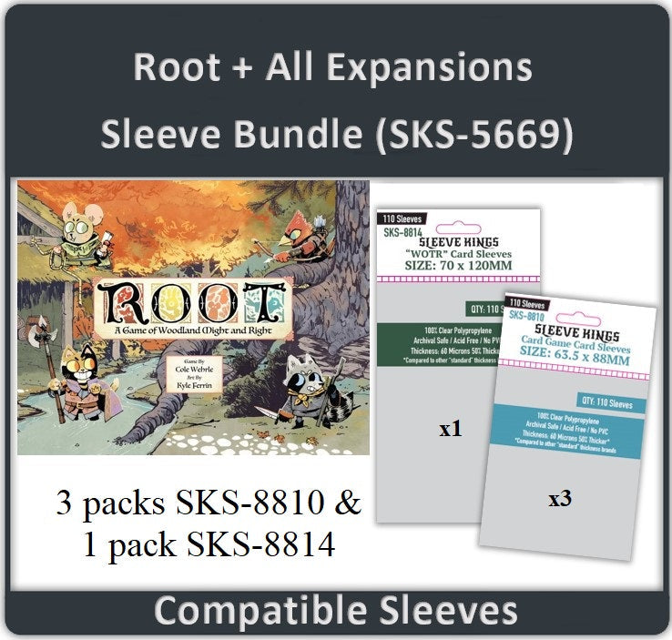 "Root" + All Expansions Compatible Card Sleeve Bundle (8810 X 3 + 8814 X 1)