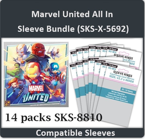 "Marvel United" All-In Compatible Sleeve Bundle (8810 X 14)