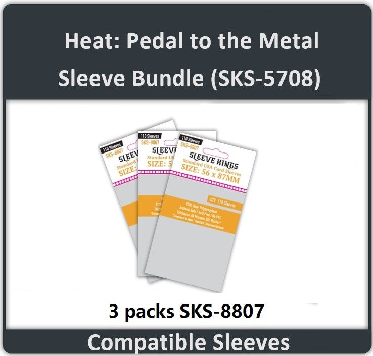 Heat: Pedal to the Metal" Compatible Card Sleeve Bundle (8807 X 3) Mayday Games EU Heat: Pedal to the Metal" Compatible Card Sleeve Bundle (8807 X 3) Mayday Games EU