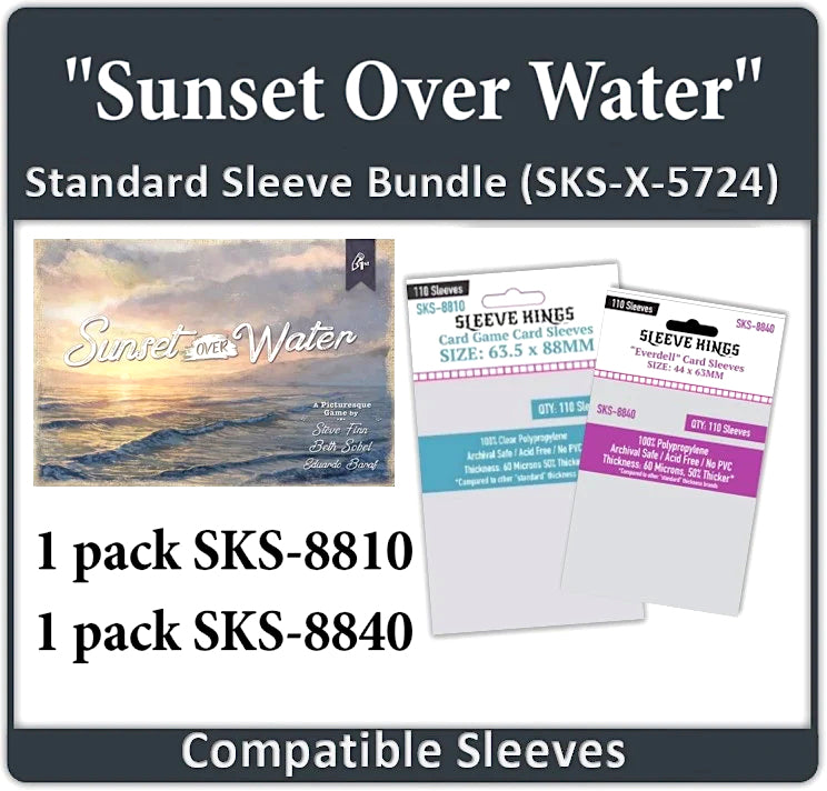 "Sunset Over Water" Compatible Card Sleeve Bundle (8810 X 1 + 8840 X 1)