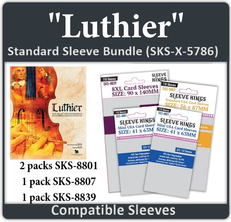 "Luthier" Compatible Card Sleeve Bundle (8801 x 2, 8807 x 1, 8839 x 1)