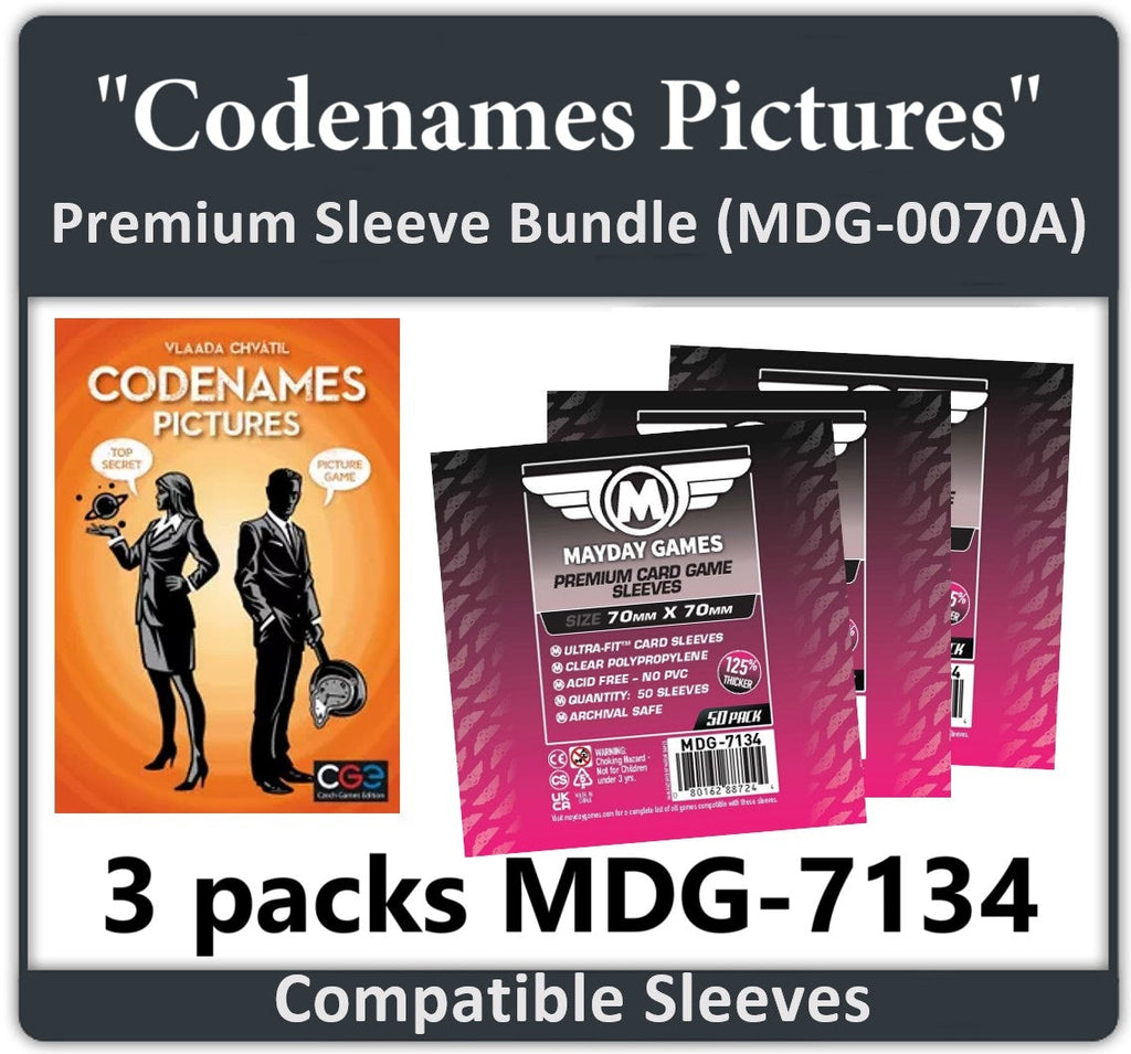 "Codenames: Pictures" Compatible Card Sleeve Bundle