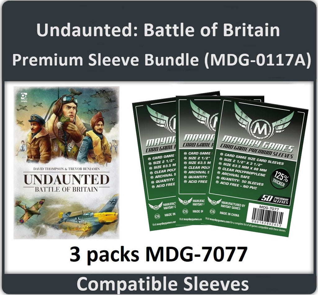 undaunted card sleeves "Undaunted: Battle of Britain" Compatible Card Sleeve Bundle