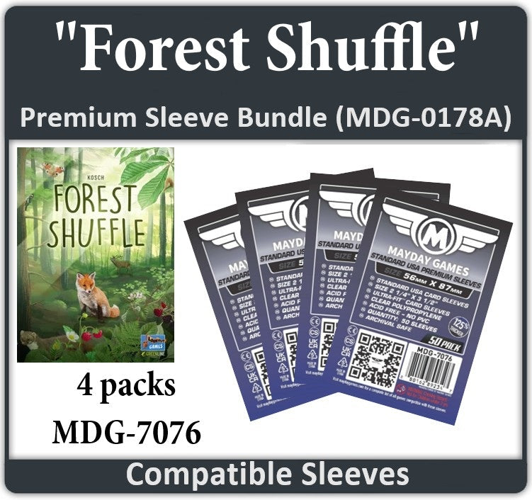 Forest Shuffle" Compatible Card Sleeve Bundle Mayday Games EU Forest Shuffle" Compatible Card Sleeve Bundle Mayday Games EU