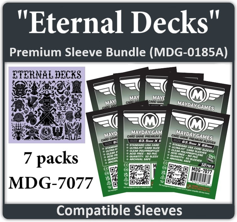 "Eternal Decks" Compatible Card Sleeve Bundle