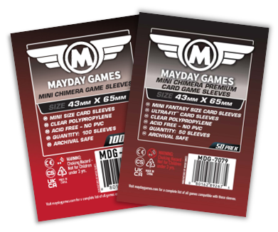 1.000 Mini American Board Game Sleeves - 10 Packs - 41 x 63 - Small US - 43 x 65