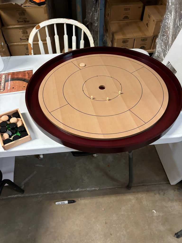 Beech Tournament Edition Crokinole Board 2024 + Black Carrying Case