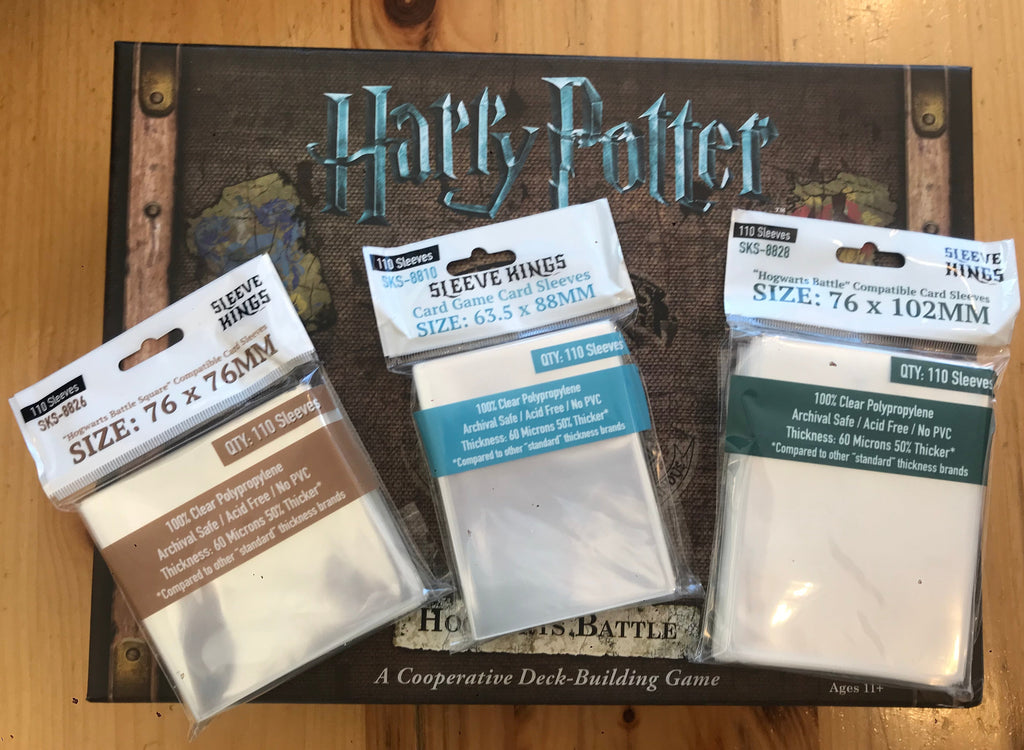hogwarts battle card sleeves "Harry Potter: Hogwarts Battle" + Expansion Compatible Sleeve Bundle (8810 X 3 + 8826 X 2 + 8828 X 2)