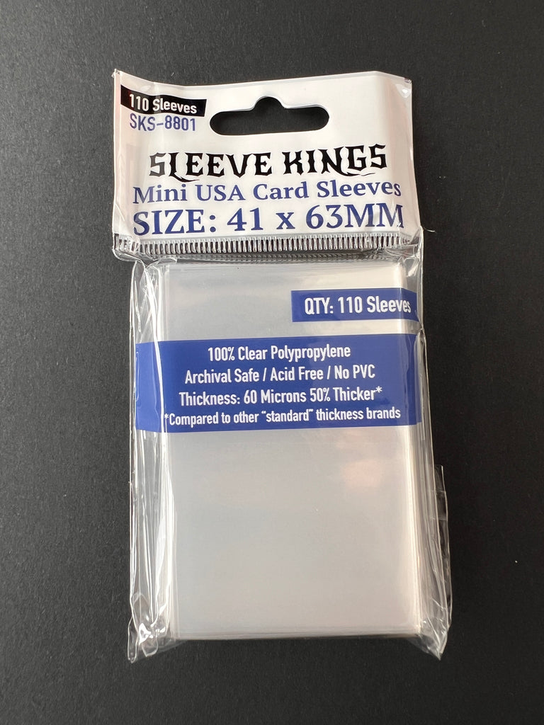 Sleeve Kings Standard USA Card Sleeves – 56x87 Mm, 4 Packs Of 110 (440 Sleeves Total) For Board Games & Cards