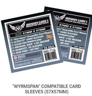 "Wyrmspan Compatible" Card Sleeves (57 x 57) (Premium 7166 or Standard 7165)