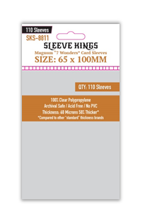 Sleeve Kings Magnum "7 Wonders" Card Sleeves (65x100mm) - 110 Pack, -SKS-8811