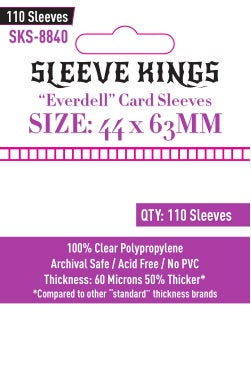 '"Everdell Mini Compatible" Sleeves (44 X 63 MM) - 110 Pack, SKS-8840
