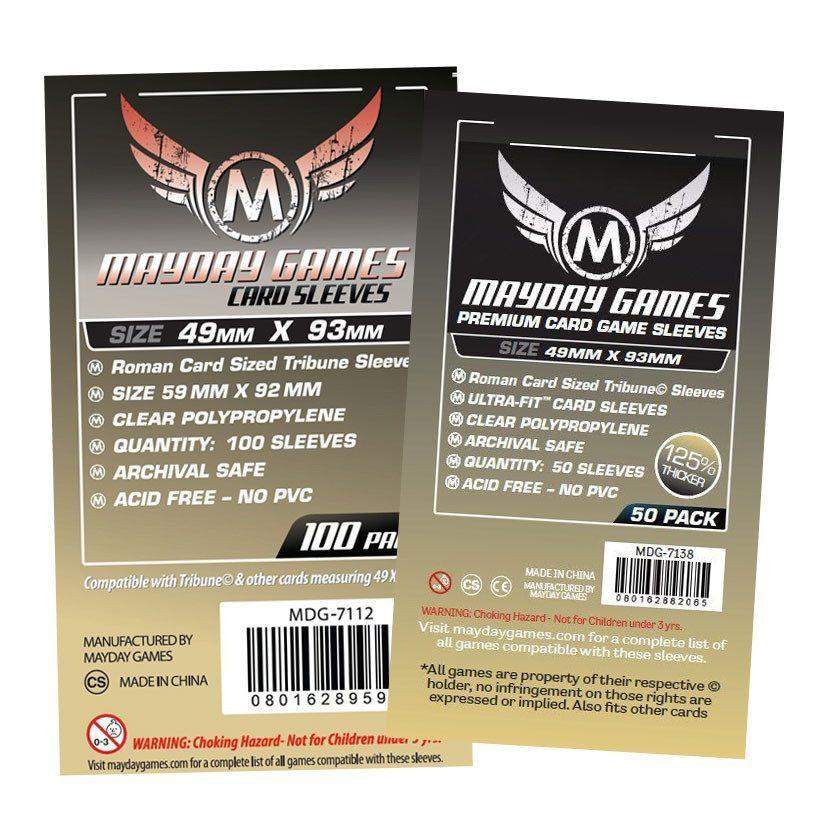 Tribune Card Sleeves (49x93mm) -  - Mayday Games - 1